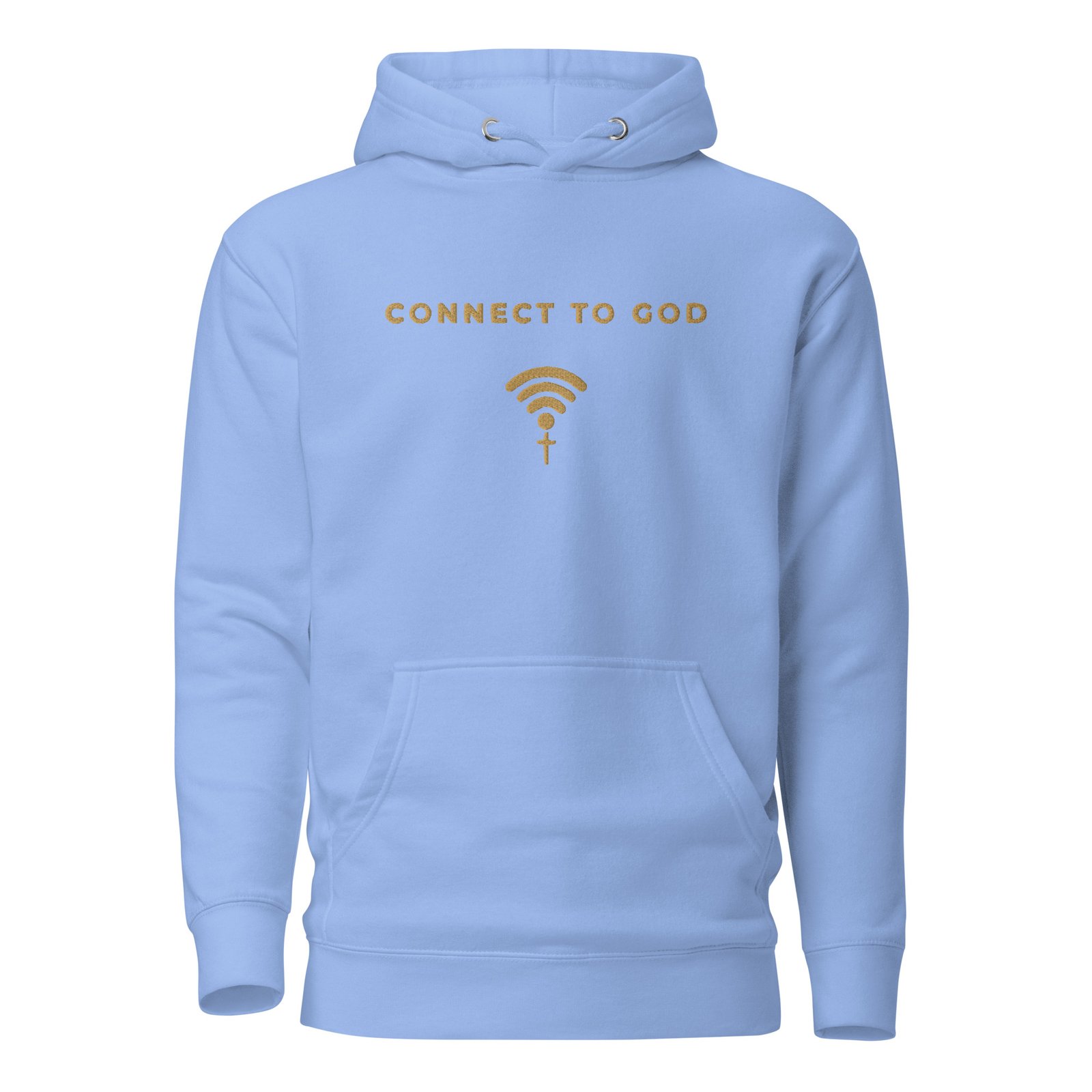 Connect to God · Siuvinėtas džemperis su gobtuvu - Image 10