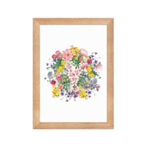 GĖLĖS · rėmintas paveikslas