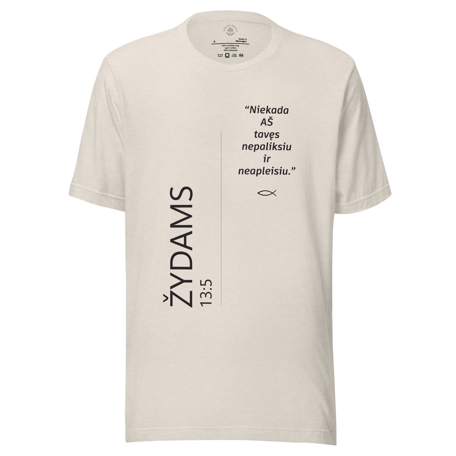 Biblijos citata · Unisex marškinėliai - Image 2