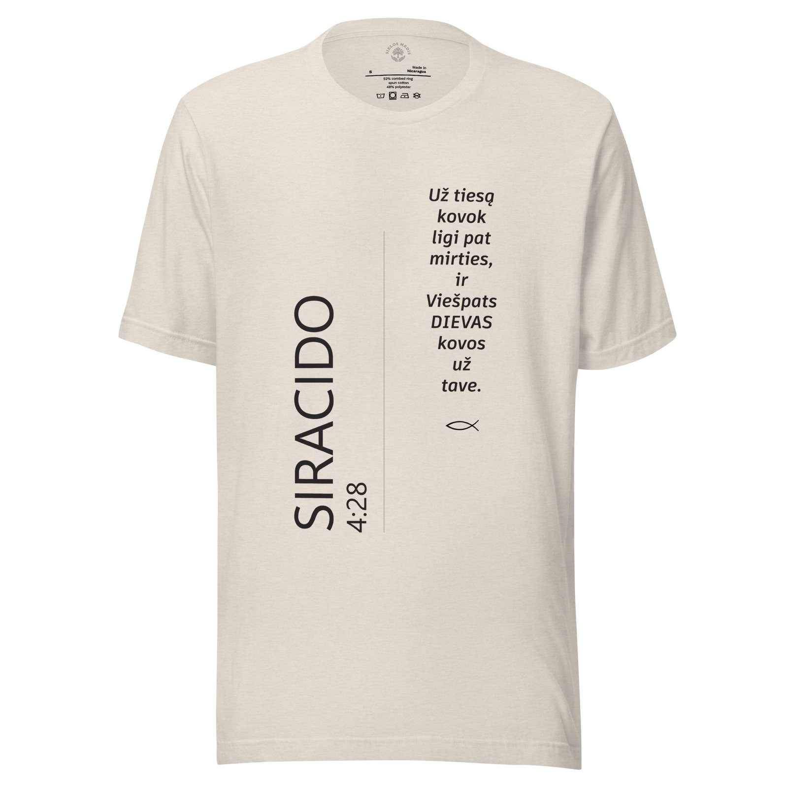 Biblijos citata · Unisex marškinėliai - Image 2