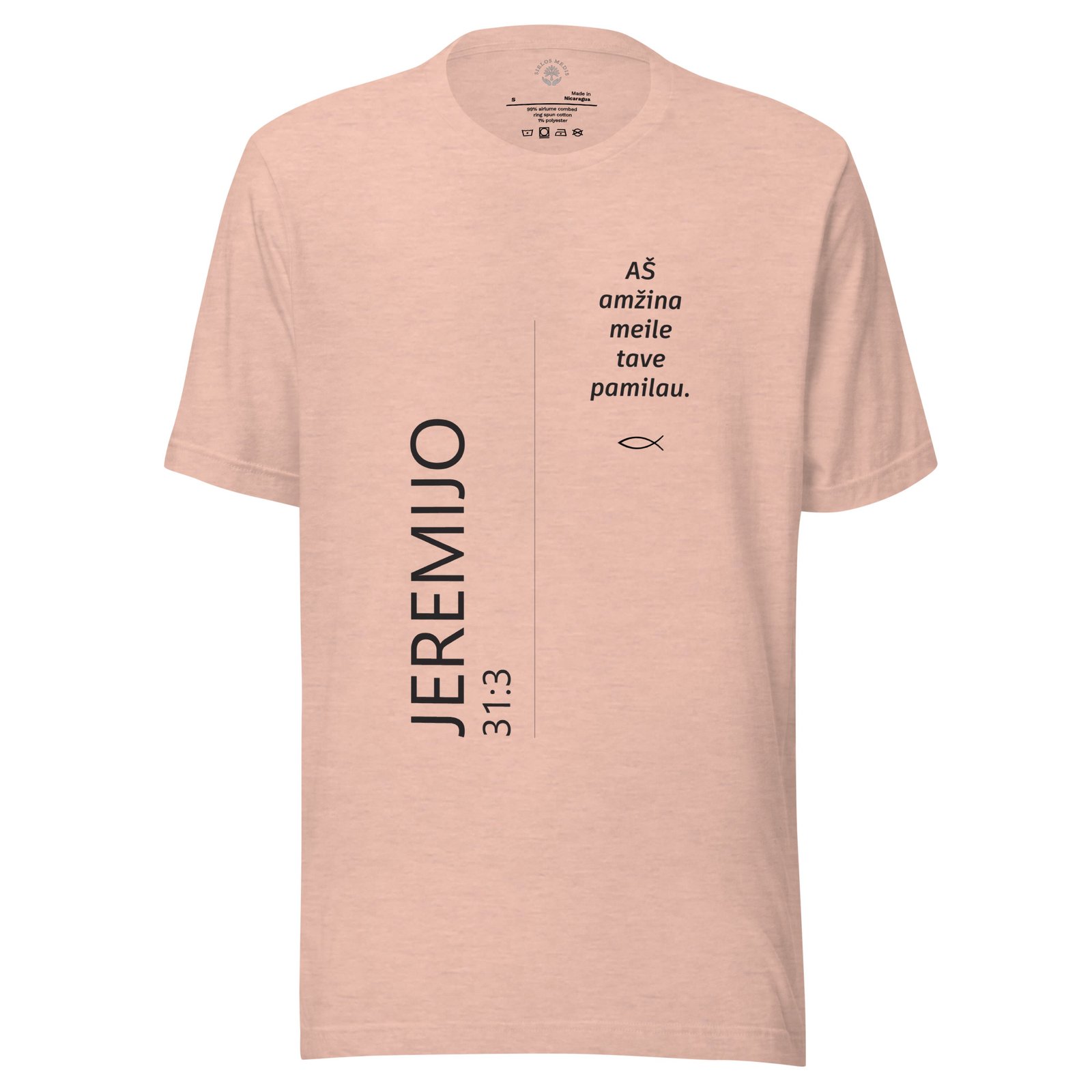 Biblijos citata · Unisex marškinėliai - Image 4