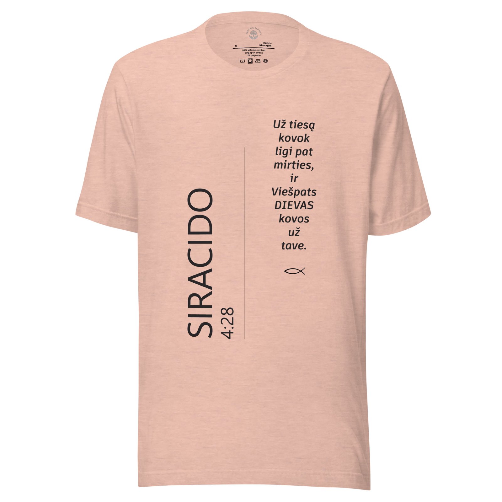 Biblijos citata · Unisex marškinėliai - Image 4