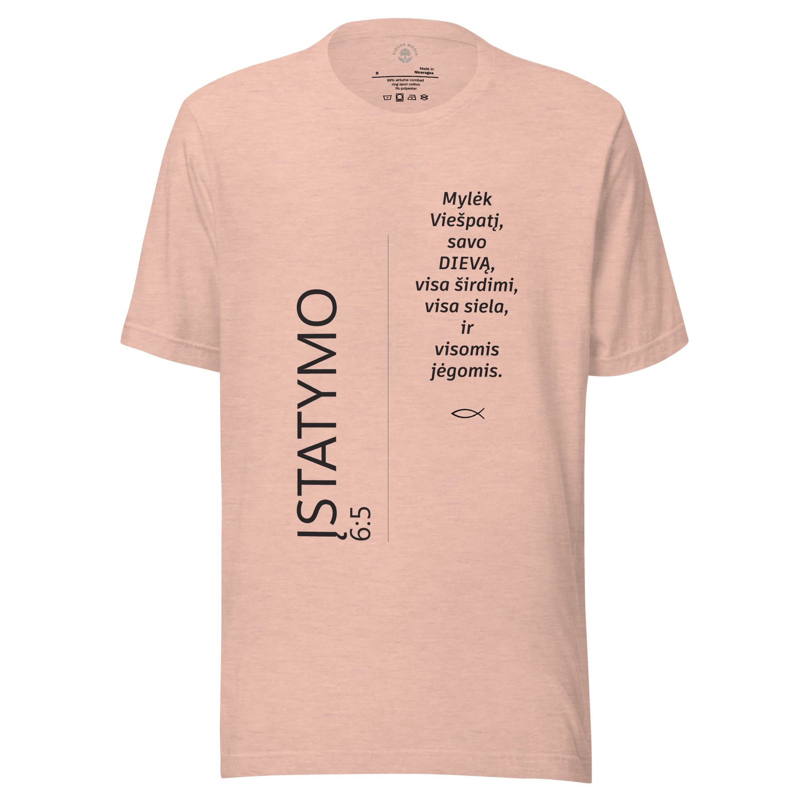 Biblijos citata · Unisex marškinėliai - Image 4