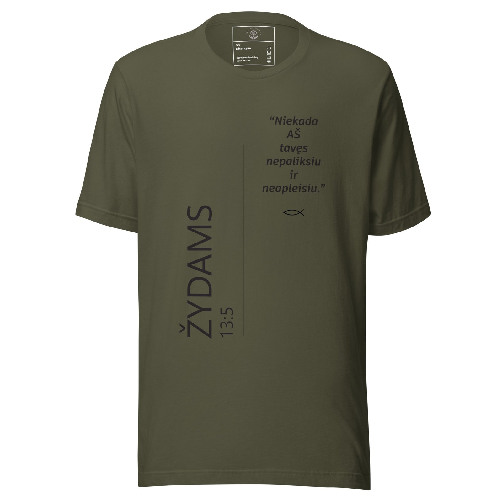 Biblijos citata · Unisex marškinėliai - Image 13