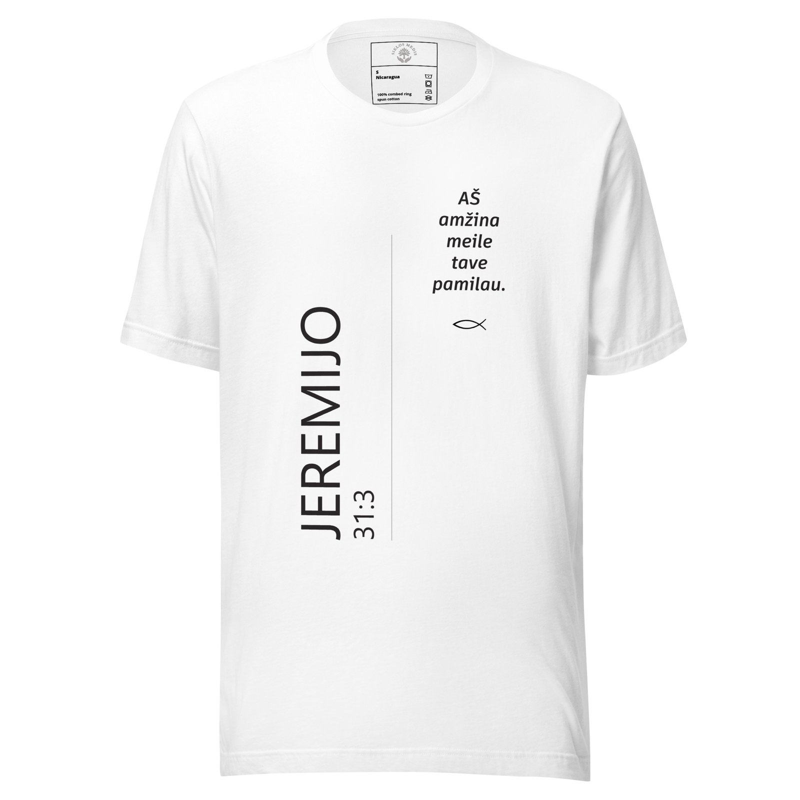 Biblijos citata · Unisex marškinėliai