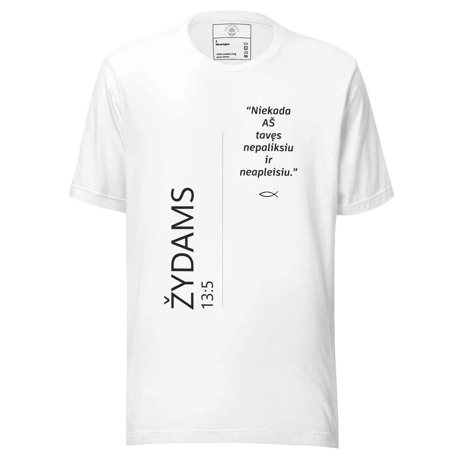 Biblijos citata · Unisex marškinėliai