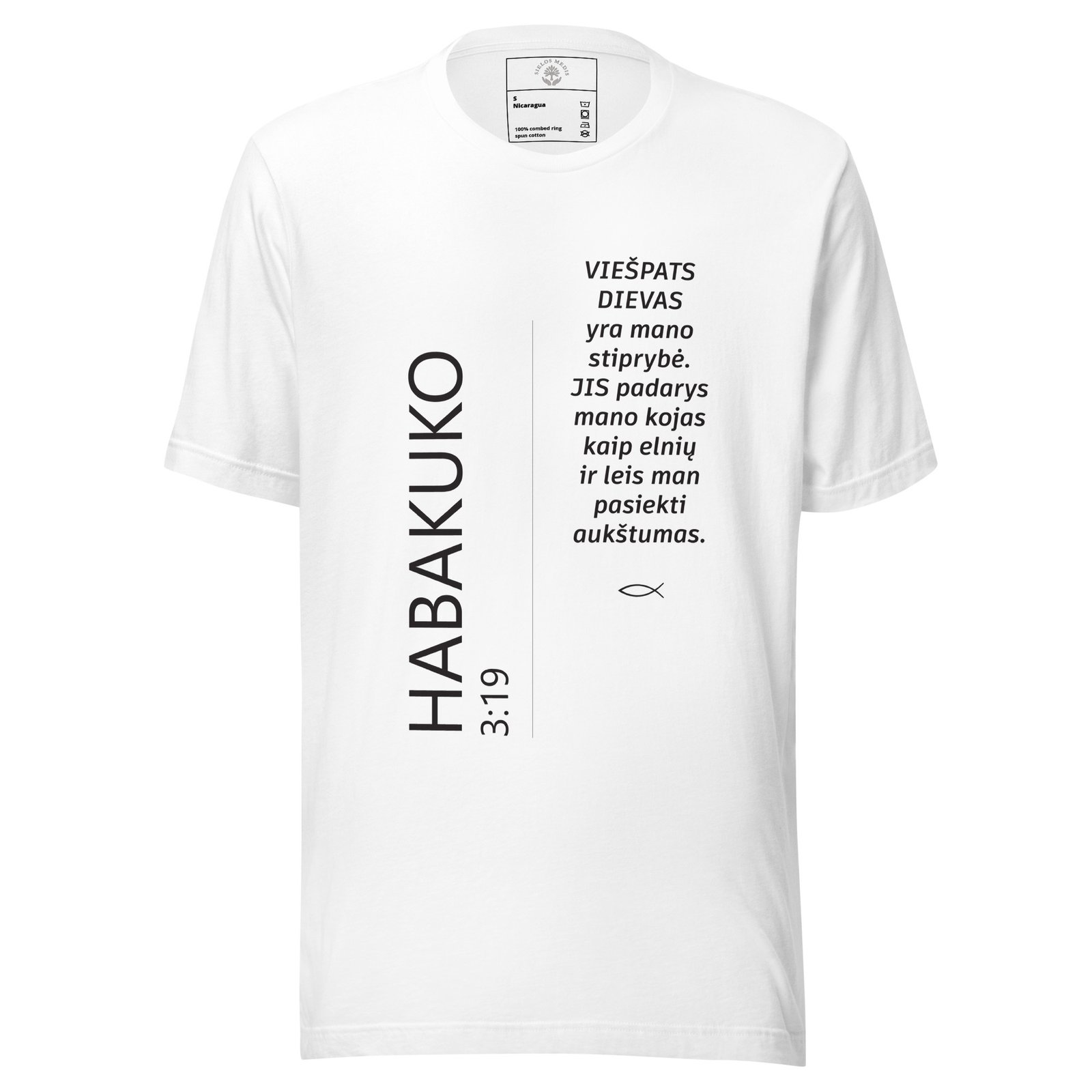 Biblijos citata · Unisex marškinėliai