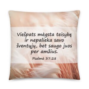 Biblijos citata · Pagalvėlė