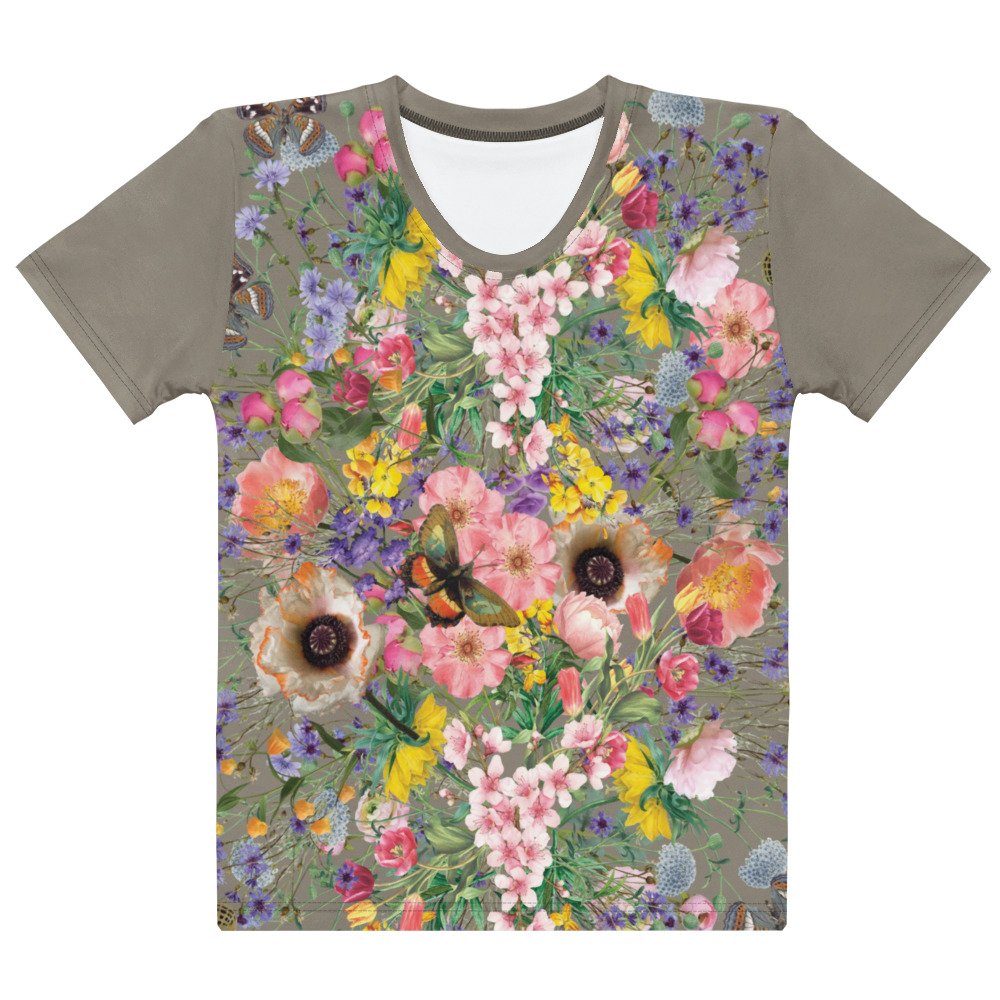 Gėlės · Išskirtinio dizaino moteriški marškinėliai - Image 2