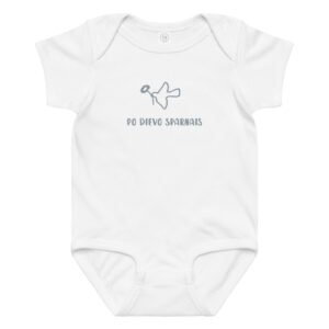 Po Dievo sparnais · Siuvinėtas medvilninis smėlinukas