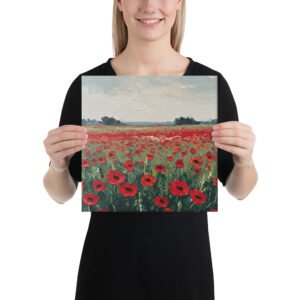 Aguonų laukas · Drobės paveikslas