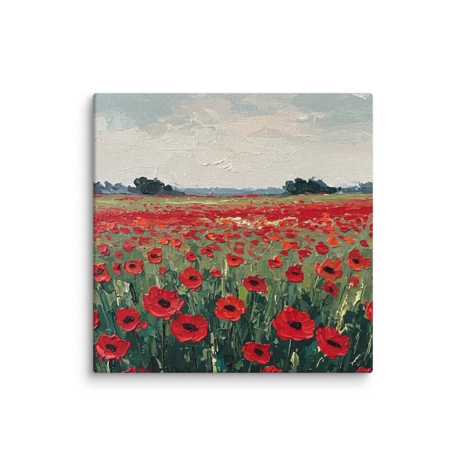 Aguonų laukas · Drobės paveikslas - Image 6