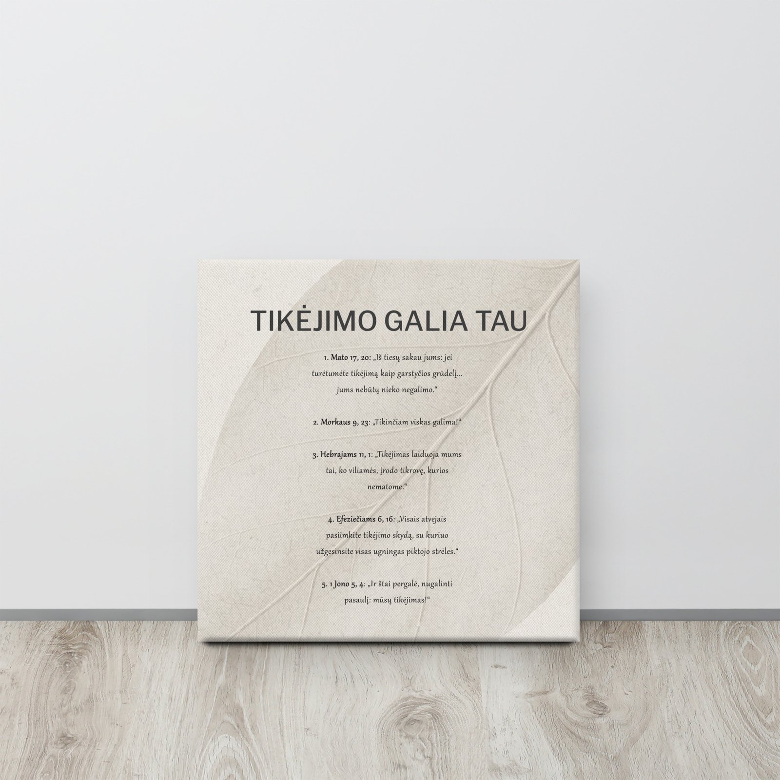 Dievo pažadai TIKĖJIMO GALIA · Drobės paveikslas - Image 10