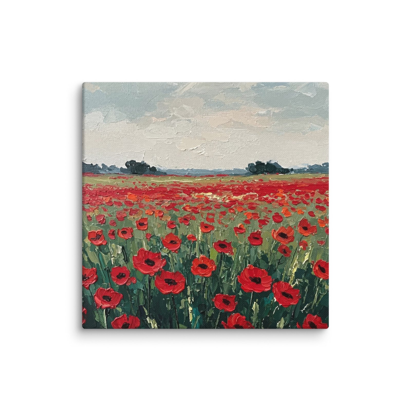 Aguonų laukas · Drobės paveikslas - Image 7