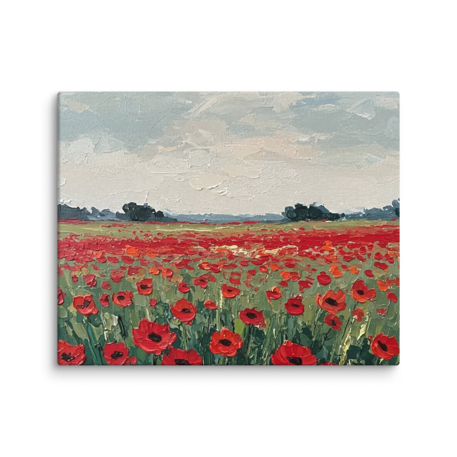 Aguonų laukas · Drobės paveikslas - Image 8