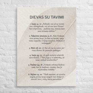 Dievo pažadai · Drobės paveikslas