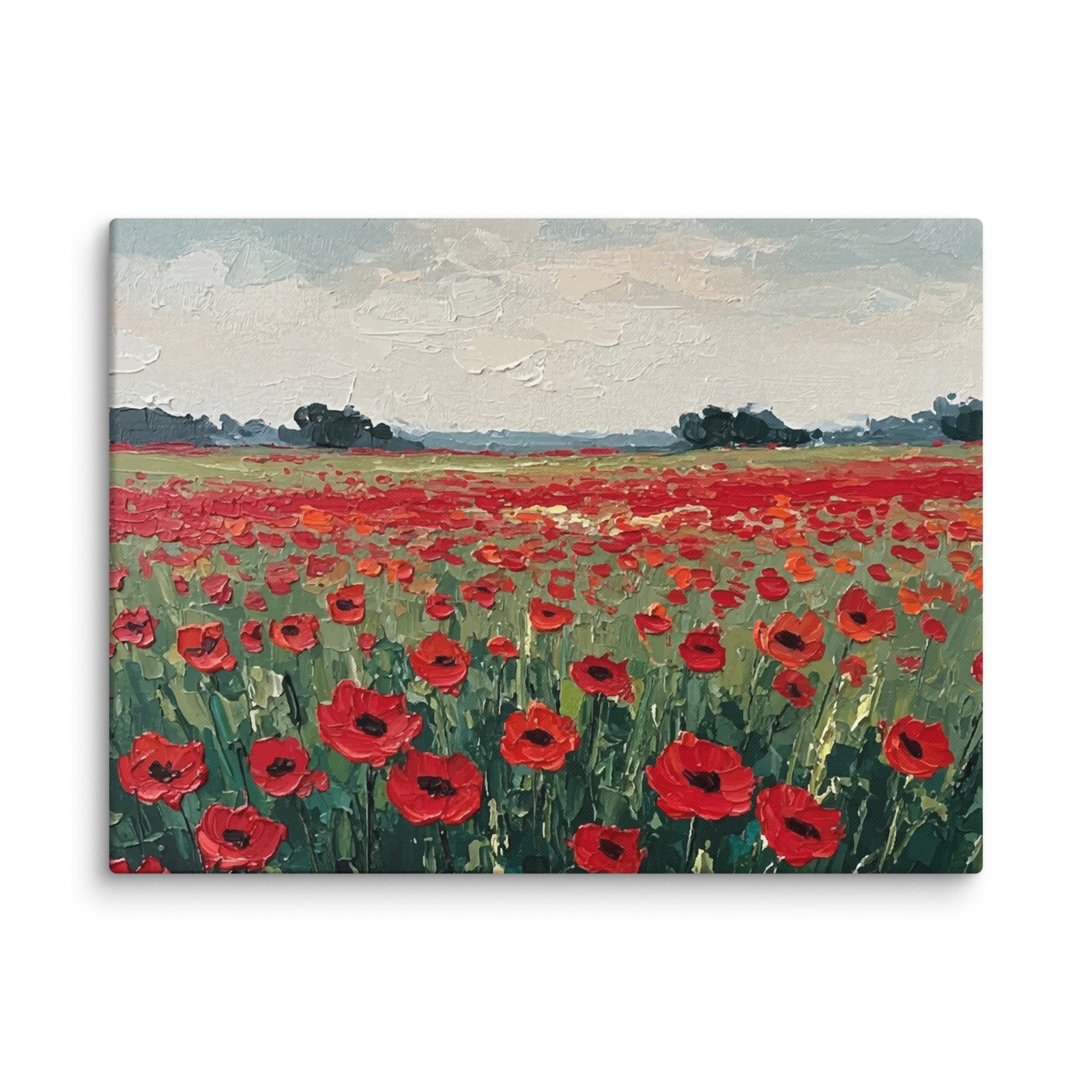 Aguonų laukas · Drobės paveikslas - Image 5