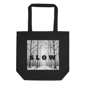 SLOW · Ekologiškos medvilnės krepšys