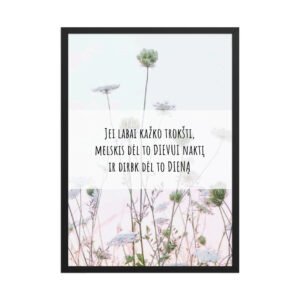 Motyvacijai · Rėmintas paveikslas