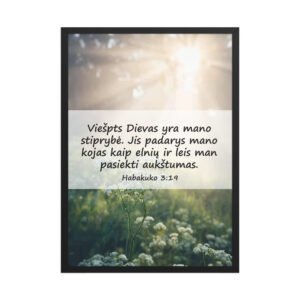 Biblijos citata · Rėmintas paveikslas