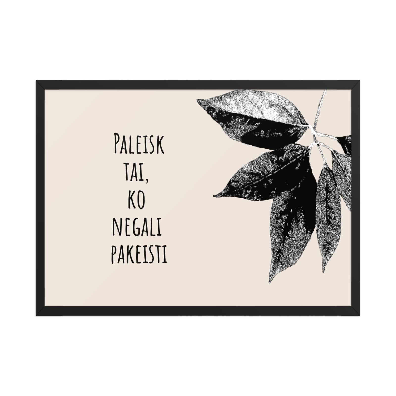 Motyvacijai · Rėmintas paveikslas