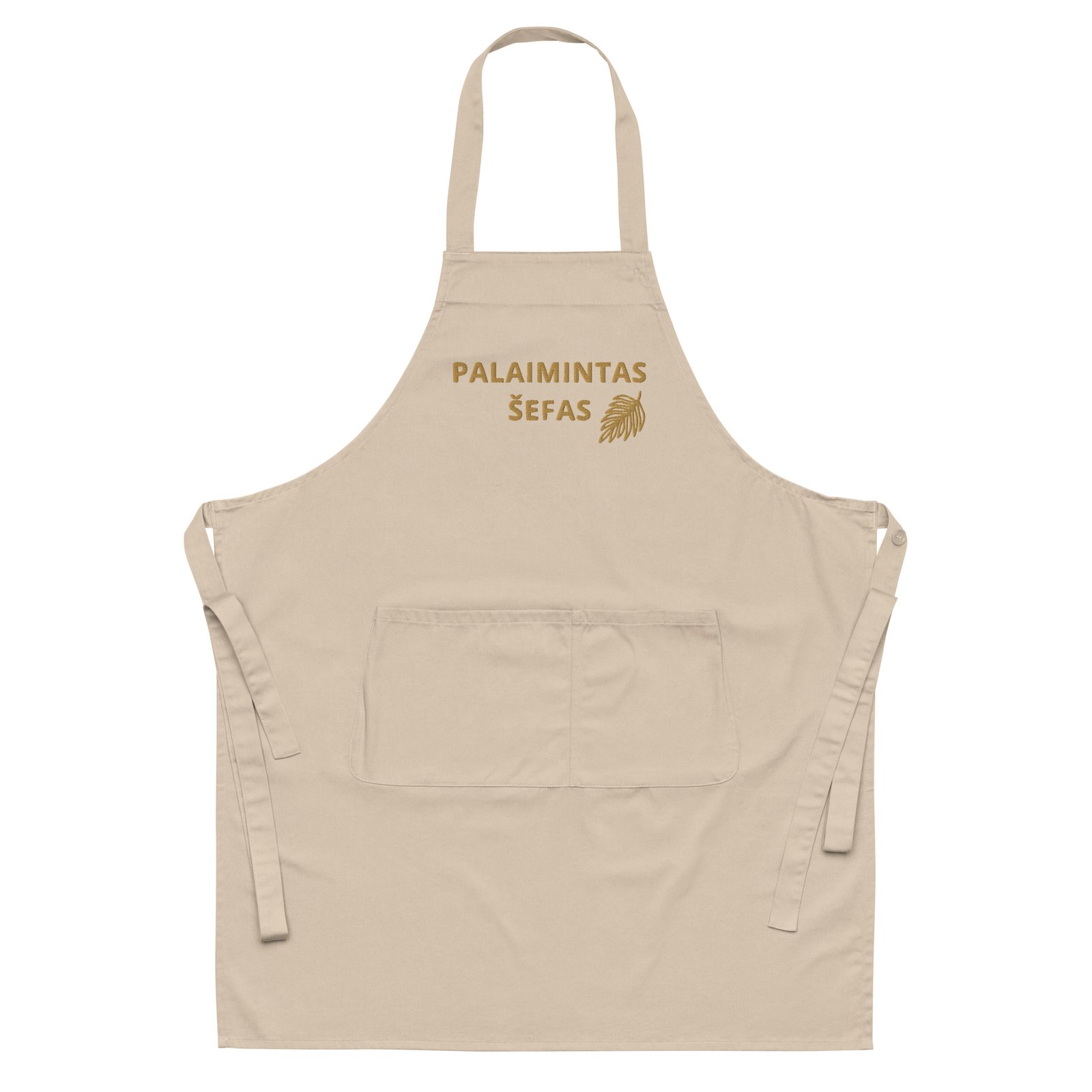 Palaimintas šefas · Siuvinėta ekologiškos medvilnės prijuostė - Image 4