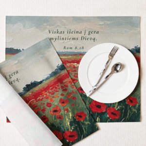 Biblijos citata · Stalo padėkliukai 4 vnt.