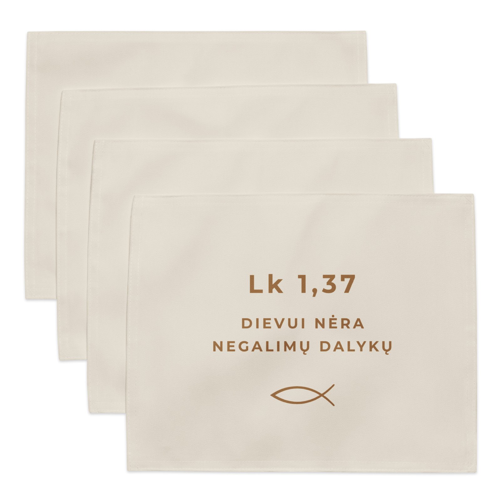 Biblijos citata · Stalo padėkliukai 4 vnt. - Image 3