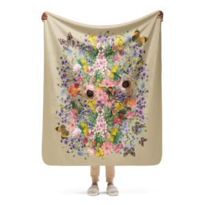 GĖLĖS · Šiltas Sherpa pledas