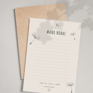 Mano norų sąrašas · A4 PDF