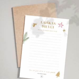 Kalėdinis laiškas Dievui · A4 PDF