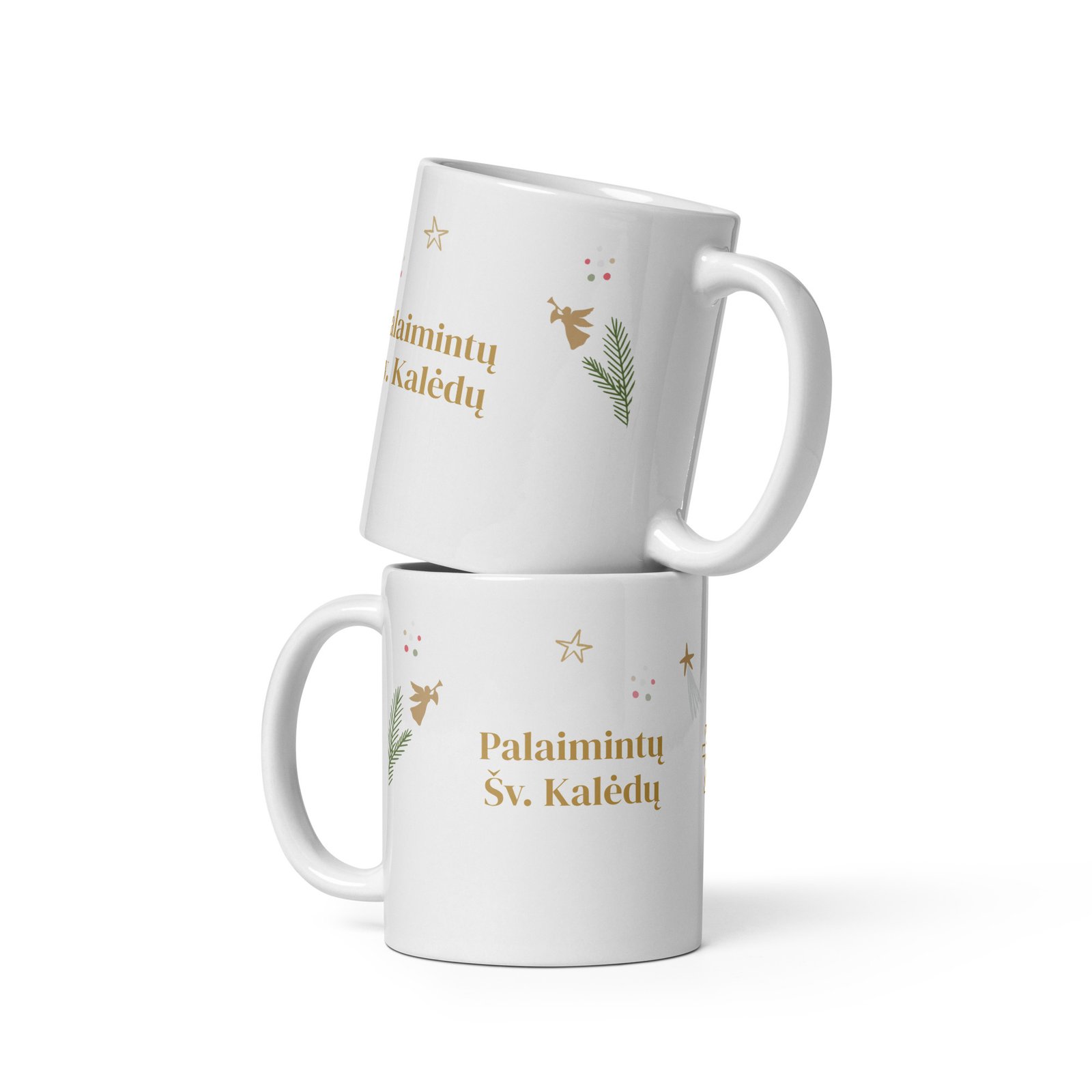 Palaimintų Šv.Kalėdų · Kalėdinis Puodelis + PDF „Kalėdinė Malda"